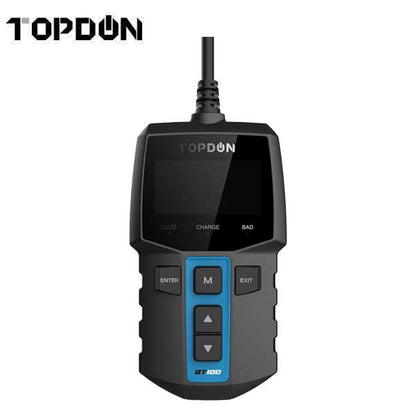 TOPDON - BT100 - Handheld Battery Cranking and Charging System Tester - 12V - Reverse Polarity Protection - UHS Hardware