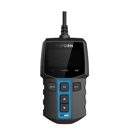 TOPDON - BT100 - Handheld Battery Cranking and Charging System Tester - 12V - Reverse Polarity Protection - UHS Hardware