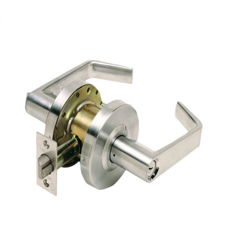 TELL - CL102066 - Standard Duty Cylindrical Leverset - Cortland - Office/Entry - 2 3/4" Backset - Satin Chrome - Grade 2 - UHS Hardware