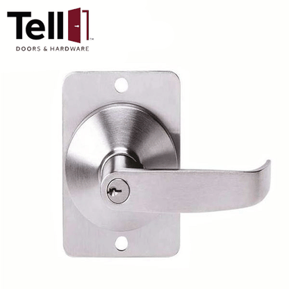 TELL - EX100038 - Entry Lever Trim - Cortland - Storeroom - Satin Chrome - Grade 1 - UHS Hardware