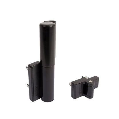 Locinox - Tiger-9005 - 180° - Compact Hydraulic Gate Closer and Hinge - Black -  Up to 165lbs - UHS Hardware