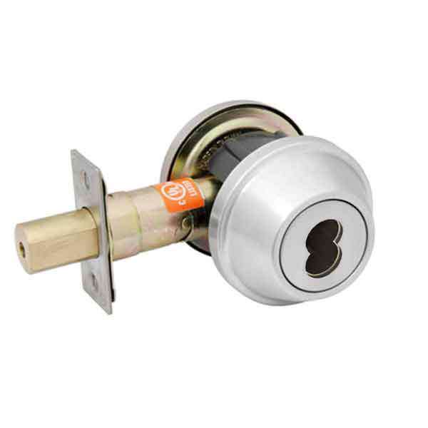 TownSteel - DBTI-62 - Commercial Deadbolt - Double - IC Core (SFIC) - Satin Chrome -  Grade 2 - UHS Hardware