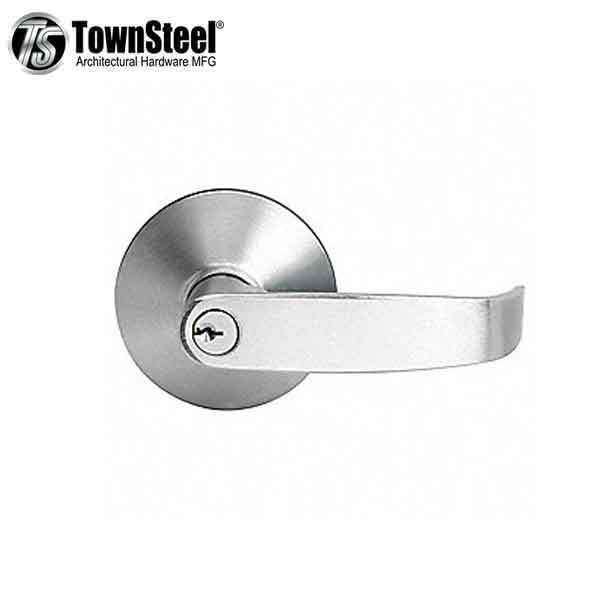TownSteel - ED5500L  - Lever Trim - Rigid Lever - 2-3/4 " Backset - Satin Chrome - Grade 1 - UHS Hardware