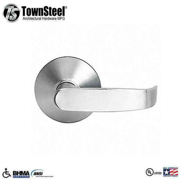 TownSteel - ED5500L - Lever Exit Trim - 2-3/4 " Backset - for ED5500/ED5600 Exit Devices - Passage Function - Satin Chrome - Grade 1 - UHS Hardware