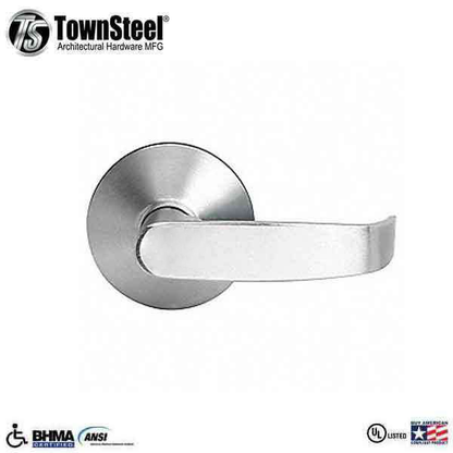 TownSteel - ED5500L - Lever Exit Trim - 2-3/4 " Backset - for ED5500/ED5600 Exit Devices - Passage Function - Satin Chrome - Grade 1 - UHS Hardware