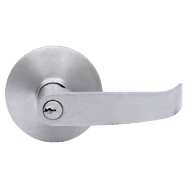 TownSteel - ED8900LQ - Sectional Lever Trim - Storeroom - Nightlatch - LQ Curved Lever - Non-Handed - 6-Pin Schlage Keyway - Compatible with Mortise Exit Device - Satin Stainless - Grade 1 - UHS Hardware