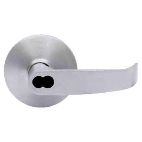 TownSteel - ED8900LQ - Sectional Lever Trim - Entrance - LQ Curved Lever - Non-Handed - Schlage SFIC Prepped - Compatible with Rim, SVR, LBR & 3 Point Push Bars - Satin Stainless - Grade 1 - UHS Hardware