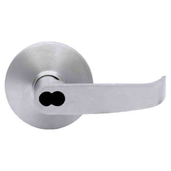 TownSteel - ED8900LQ - Sectional Lever Trim - Storeroom - Nightlatch - LQ Curved Lever - Non-Handed - Schlage SLFIC Prepped - Compatible with Rim, SVR, LBR & 3 Point Push Bars - Satin Stainless - Grade 1 - UHS Hardware