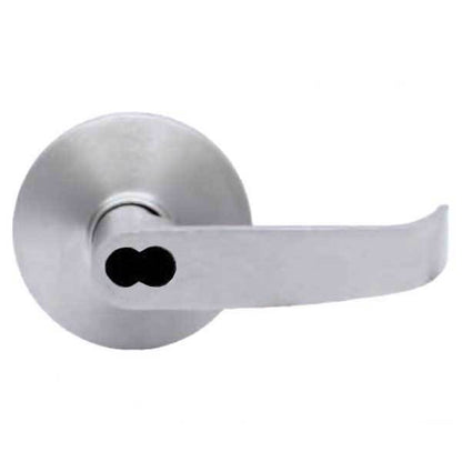 TownSteel - ED8900LQ - Sectional Lever Trim - Storeroom - Nightlatch - LQ Curved Lever - Non-Handed - Schlage SLFIC Prepped - Compatible with Rim, SVR, LBR & 3 Point Push Bars - Satin Stainless - Grade 1 - UHS Hardware