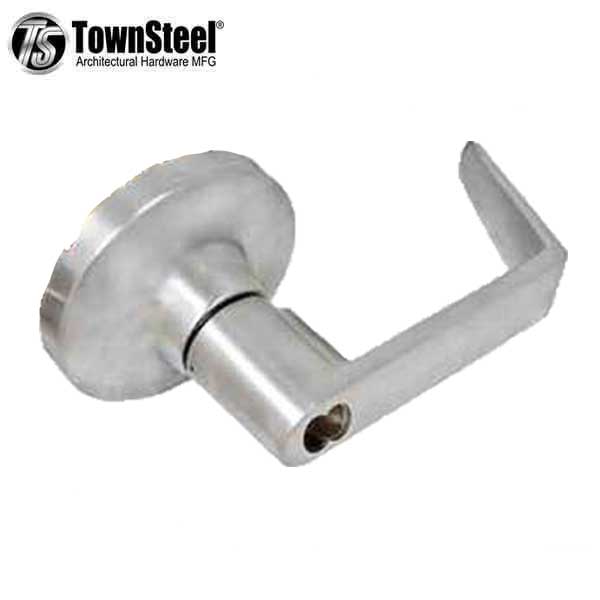 TownSteel - ED8900LS - Sectional Lever Trim - Storeroom - Nightlatch - LS Regal Lever - Non-Handed - Schlage SLFIC Prepped - Compatible with Concealed V/R Exit Device - Satin Chrome - Grade 1 - UHS Hardware