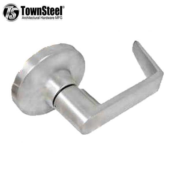 TownSteel - ED8900LS - Sectional Lever Trim - Passage - LS Regal Lever - Non-Handed - Compatible with Mortise Exit Device - Satin Chrome - Grade 1 - UHS Hardware