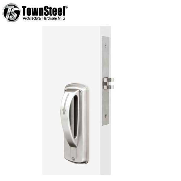 TownSteel - MRX-A - 5-Point Ligature Resistant Mortise Lock - Passage - Fire Rated - Stainless Steel - Grade 1 - UHS Hardware