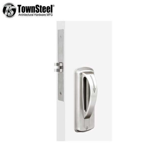 TownSteel - MRX-A - 5-Point Ligature Resistant Mortise Lock - Passage - Fire Rated - Stainless Steel - Grade 1 - UHS Hardware