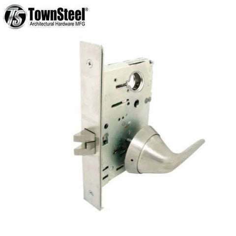 TownSteel - MRX-S - Ligature Resistant Mortise Lever Lock - Passage - Fire Rated - Stainless Steel - Grade 1 - UHS Hardware