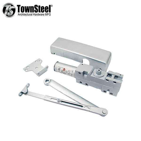 TownSteel - TDC40 - Commercial Door Closer - Hold to Open Arm - Cast Iron w Aluminum Finish - Grade 1 - UHS Hardware