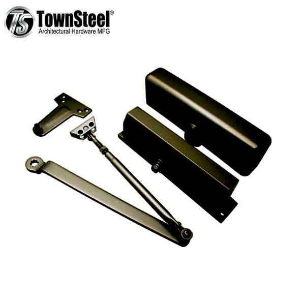 TownSteel - TDC-90- Commercial Door Closer - Standard Arm -  Aluminum Body & Duranodic Finish - Grade 1 - UHS Hardware