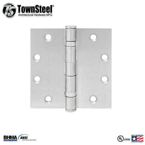 TownSteel - TH 179 - Door Hinge - 4.5" x 4.5"  - Standard Weight  - 26D - Satin Chrome - UHS Hardware