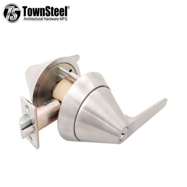 TownSteel - TRX-L -  Ligature Resistant Cylindrical Lockset - Heavy Duty - Storeroom - Fire Rated - Stainless Steel - Grade 1 - UHS Hardware