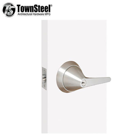 TownSteel - TRX-L -  Ligature Resistant Cylindrical Lockset - Heavy Duty - Storeroom - Fire Rated - Stainless Steel - Grade 1 - UHS Hardware