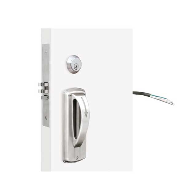 TownSteel - XMRX-A - 5-Point Ligature Resistant Electrified/Motorized Mortise Lock - Fail Safe - 12VDC - Fire Rated - Stainless Steel - Grade 1 - UHS Hardware
