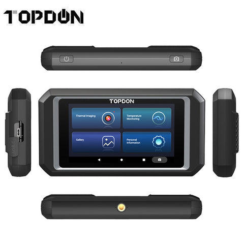 TOPDON - TC003 - Thermal Imaging Diagnostics Camera - 256x192 Thermal Resolution - 5000mAh Battery - Wi-Fi / Bluetooth