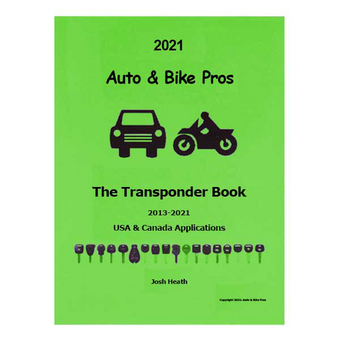 The Transponder Book - 2013-2021 - Volume 2 - Auto & Bikes Pros - Josh Heath - UHS Hardware