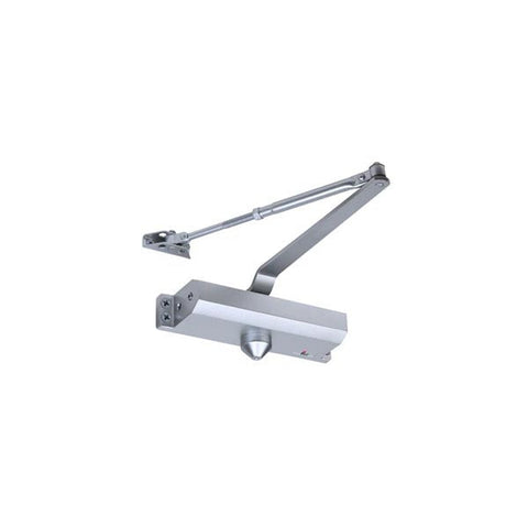 TELL - 12544 - Heavy Duty Commercial Door Closer - Fixed Spring Tension - Grade 3 - Size 4 - Backcheck - Parallel Arm Bracket - Optional Finish