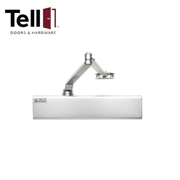 TELL - 800 Series - Heavy Duty Commercial Door Closer - Parallel Arm Bracket - Adjustable Arm - 1-6 - Full Cover - Backcheck - Optional Finish - Grade 1