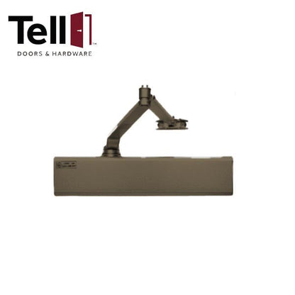 TELL - 800 Series - Heavy Duty Commercial Door Closer - Parallel Arm Bracket - Adjustable Arm - 1-6 - Full Cover - Backcheck - Optional Finish - Grade 1