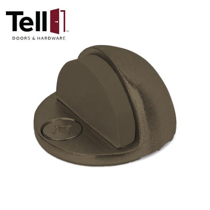 TELL - Low Profile Floor Stop - Satin Chrome - 1/8" Base - Optional Finish