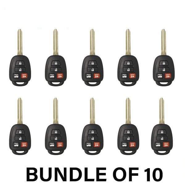 2014-2018 Toyota Camry / 4-Button Remote Head Key / HYQ12BDM (H Chip) (AFTERMARKET) (BUNDLE OF 10) - UHS Hardware