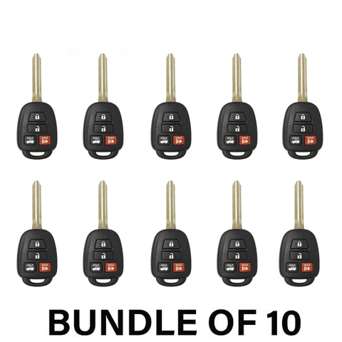 2014-2018 Toyota Camry / 4-Button Remote Head Key / HYQ12BDM (H Chip) (AFTERMARKET) (BUNDLE OF 10) - UHS Hardware