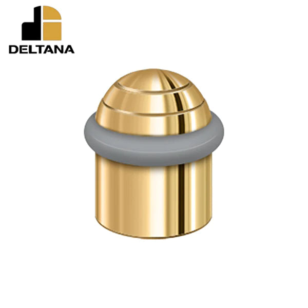 Deltana - Round Universal Floor Bumper Dome Cap 1-5/8" - Solid Brass - Optional Finish