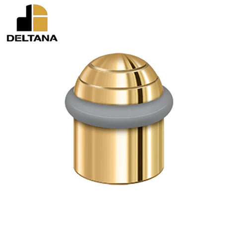 Deltana - Round Universal Floor Bumper Dome Cap 1-5/8" - Solid Brass - Optional Finish