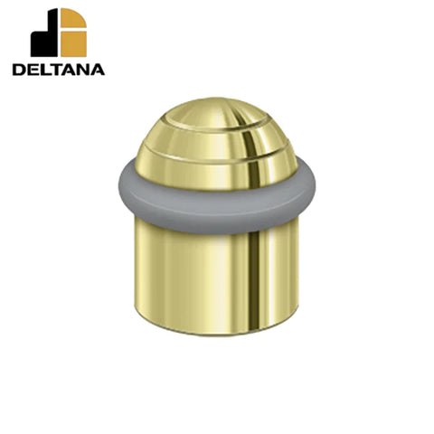 Deltana - Round Universal Floor Bumper Dome Cap 1-5/8" - Solid Brass - Optional Finish