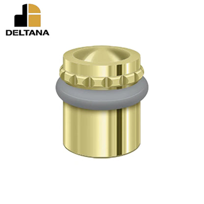 Deltana - Round Universal Floor Bumper Pattern Cap 1-5/8" - Solid Brass - Optional Finish