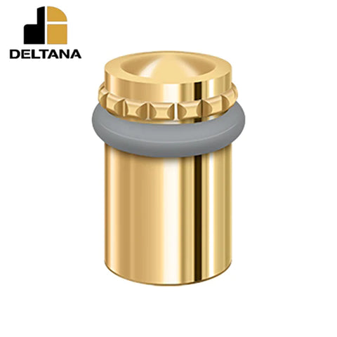 Deltana - Round Universal Floor Bumper Pattern Cap 2-1/8" - Solid Brass - Optional Finish