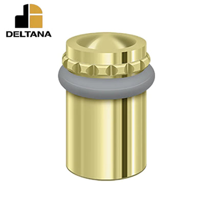 Deltana - Round Universal Floor Bumper Pattern Cap 2-1/8" - Solid Brass - Optional Finish