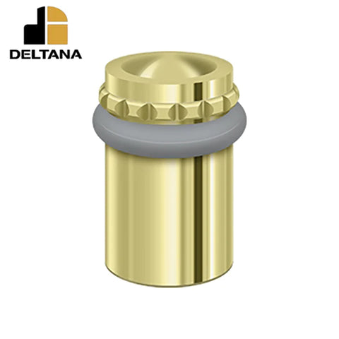 Deltana - Round Universal Floor Bumper Pattern Cap 2-1/8" - Solid Brass - Optional Finish