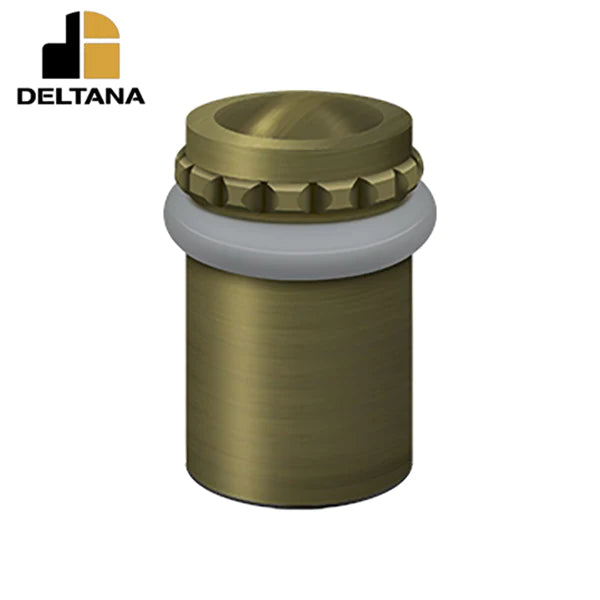 Deltana - Round Universal Floor Bumper Pattern Cap 2-1/8" - Solid Brass - Optional Finish