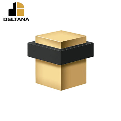 Deltana - Square Universal Floor Bumper 1-3/8" - Solid Brass - Optional Finish