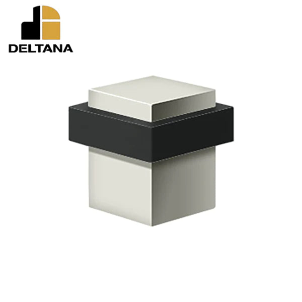 Deltana - Square Universal Floor Bumper 1-3/8" - Solid Brass - Optional Finish