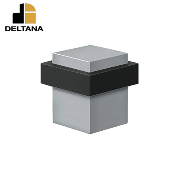 Deltana - Square Universal Floor Bumper 1-3/8" - Solid Brass - Optional Finish