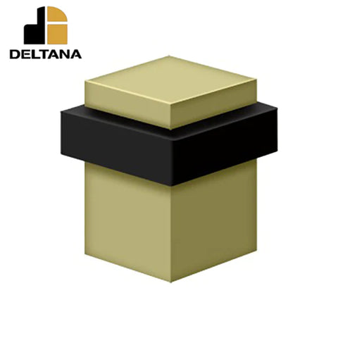 Deltana - Square Universal Floor Bumper 2-1/2" - Solid Brass - Optional Finish