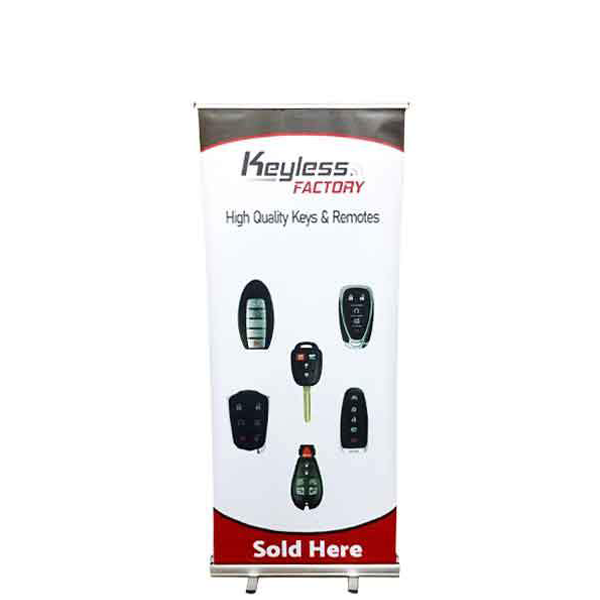 Promotional Roll Up / Retractable Banner - KeylessFactory - UHS Hardware