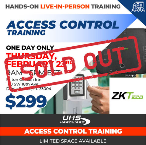 Hands-On Live In-Person Training - CCTV and Access Control Training - 2 Day Course - Optional Single Day  (Feb 23rd and 24th, 9AM to 5PM EST - Hollywood, Florida)