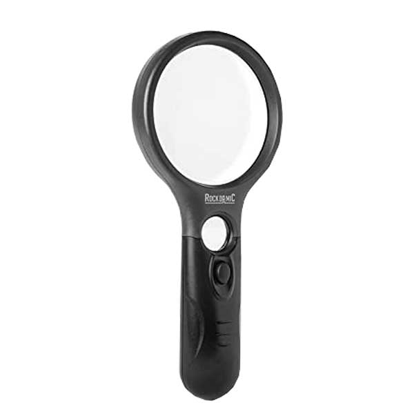 Magnifying Glass w/ 3 LED Lights  / 3x 45x Zoom - UHS Hardware