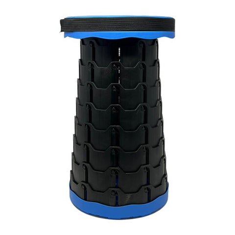 Telescopic Stool for Locksmiths - Portable and Collapsible - Over 300lbs Capacity - Blue
