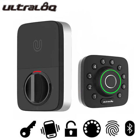 Ultraloq U-Bolt Pro - Keypad Smart Deadbolt - Finger Print Reader - Bluetooth - Touchscreen Keypad - Key Override - Auto Lock - UHS Hardware