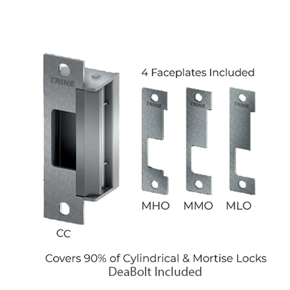 Trine - 4100DB - 4-7/8” Electric Strike - W/ Deadbolt - One Box Solution - Night Latch Function - Fire Rated ANSI - Optional finish - Grade 1 - UHS Hardware